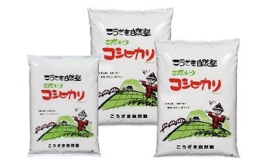 こうざきコシヒカリ（減農薬米）玄米12kg