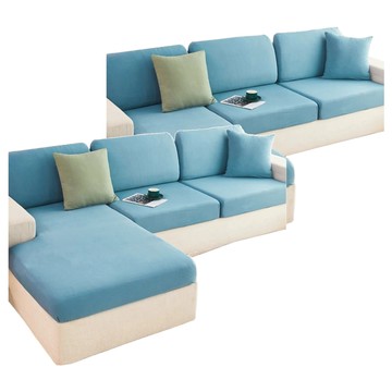 涼感新科技彈力冰絲沙發套 頭靠 Set 寧靜藍  60~80 x 30~40 x 5~15cm  2個