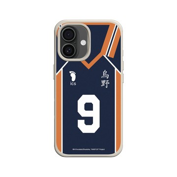 iPhone 16 SolidX 貝殼灰 - 排球少年 Haikyu!! - 影山背號9