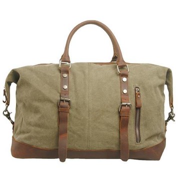 【巴黎精品】現貨+預購 男真皮旅行包真皮手提包真皮革手拿包帆布側背包大容量-帆布旅行袋行李袋a1ks28