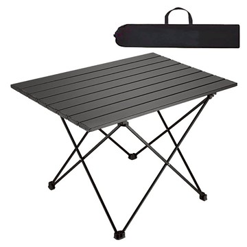 小麥購物 鋁合金折疊桌 L711 附便攜收納袋  黑色  68.3 x 45.4 x 40cm  68.3cm