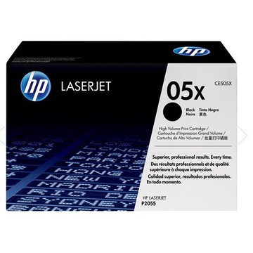 HP 05X 黑色原廠LaserJet 高容量碳粉匣(CE505X) For HP LJ P2035/2055系列