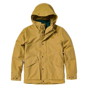 The North Face 男 防水透氣保暖抓絨三合一外套.夾克/DryVent防水透氣.適登山健行/7QSZ-931 棕色