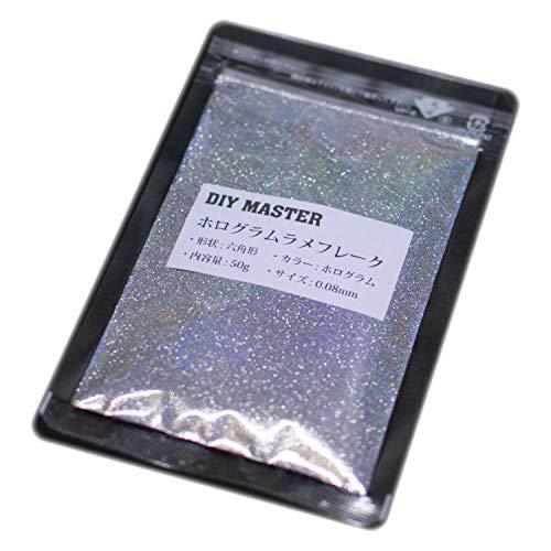 DIY MASTER ホログラム ラメ フレーク 0.08mm 50g