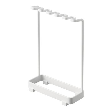 日本【YAMAZAKI】tower極簡立式牙刷架(白)