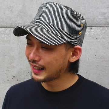 【正韓現貨】韓國製 軍帽 黑白條紋 高帽中大頭圍 韓系街頭風 男生百搭帽子 TP15