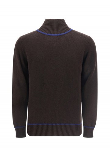 Jurta Cashmere - Turtleneck Sweater - Mens - Brown