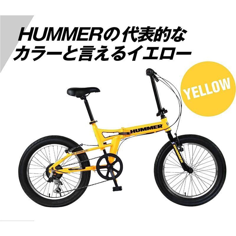 HUMMER(ハマー)折畳み自転車(６段変速) - 折りたたみ自転車