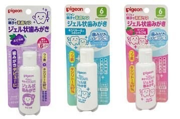 日本【Pigeon】親子潔牙凝露40ml 6個月以上