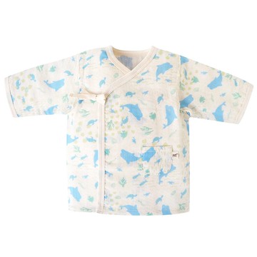 【SISSO有機棉】海豚灣灣二重織紗布肚衣 3M