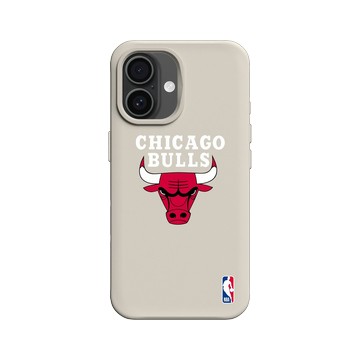 iPhone 16 SolidX 貝殼灰 - NBA - Logo-芝加哥公牛 Chicago Bulls - Light