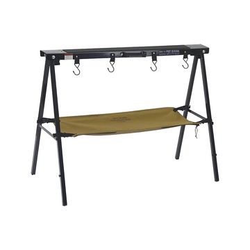 POST GENERAL 戶外露營架 玄黑色 橄欖綠配件 鋼 聚酯纖維 W995xD515xH770mm  1個