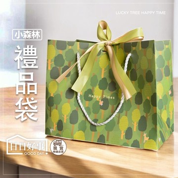 現貨！快速出貨！小森林禮品袋 聖誕節袋子 禮品袋 蝴蝶結紙袋 手提紙袋 紙袋 禮品袋 禮物紙袋 禮袋 送禮紙袋 禮品紙袋