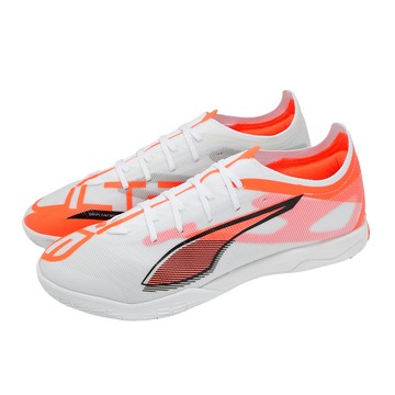 [ACS] Puma 足球鞋 Ultra 5 Match It 男鞋 白 橘 室內運動 108346-01