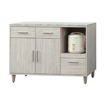 文創集 瑪波特 橡木紋4尺二門三抽餐櫃