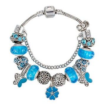 串珠手鍊 手環-藍色系列時尚琉璃飾品精選生日情人節禮物女配件73kc51【獨家進口】【米蘭精品】