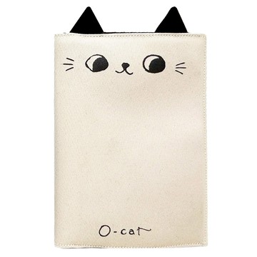 JOY STAR O-cat 貓耳護照套 可愛貓咪設計  216 x 172mm  米色  1個