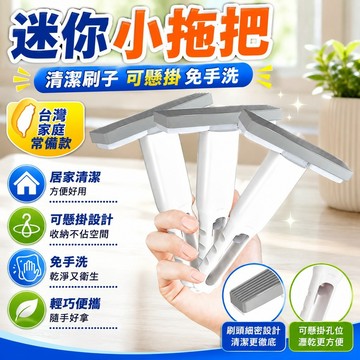 🔥臺灣出貨24H🔥迷你小拖把清潔刷子可懸掛免手洗便攜式傢用懶人神器兩用多功能hhfoof
