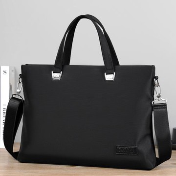 商務公文包男包大容量全布橫款斜挎背包14電腦包牛津布青年手提包