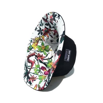 OFFWORK街頭情侶雙面漁夫帽潮牌男女遮陽帽韓版盆帽戶外旅游帽子