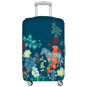 LOQI行李箱套 叢林斑馬M號
