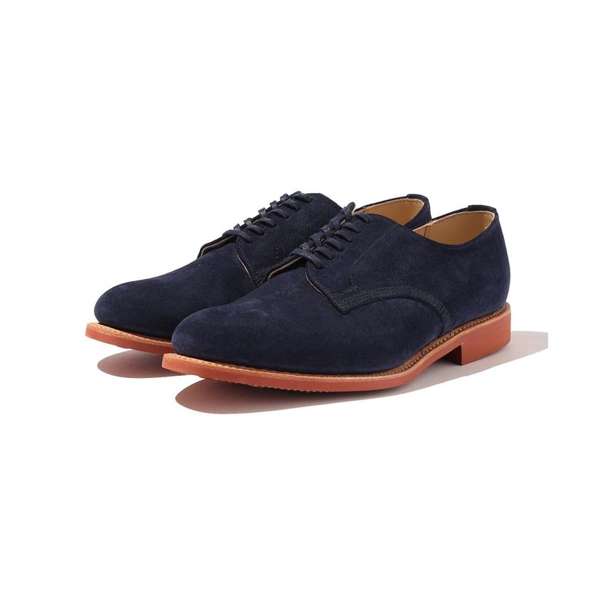 シップス メン】【Southwick別注】SANDERS: Navy Suede Officer Shoe