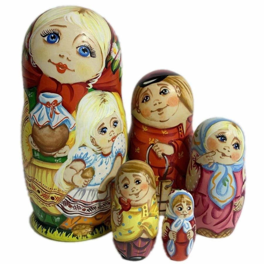 マトリョーシカ Traditional Russian Matryoshka Nest Doll Pieces