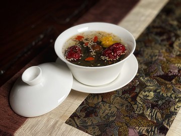 犀貝瓷 福祐  蓋杯碗