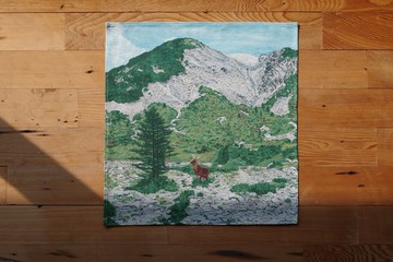 台灣山掛布 - no.6 : 南湖圈谷 41 x 46 cm