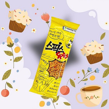 SPIX 搖搖香脆點心麵20g(單包)【小三美日】 DS025836 下午茶 零食 脆麵 宵夜 餅乾