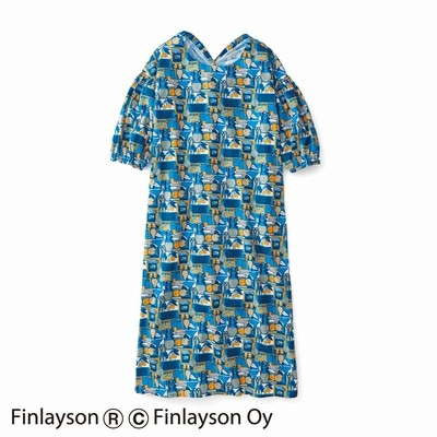 フェリシモ シロップ Xフィンレイソン ぐるりんリボンワンピース Felissimo 通販 Lineポイント最大get Lineショッピング