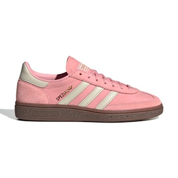 Adidas  Handball Spezial W 女鞋 粉米白色 麂皮 焦糖底 復古 三葉草 休閒鞋 JI2646