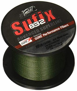 2.7kg Green Sufix 832 Braid Line-1200 Yards