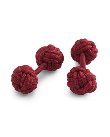 Brooks Brothers Men's Knot Cuff Links  | Burgundy