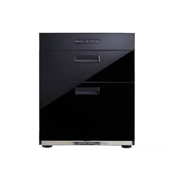 (含標準安裝)櫻花【Q7650】68公分全平面落地式烘碗機白鐵內壁/玻璃黑色