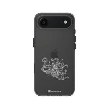 iPhone Air Clear (相機按鈕) 酷墨灰 - Kerby Rosanes - 章魚 - 白