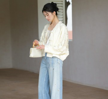 【立體剪花】新中式復古中國風 對襟盤扣外套