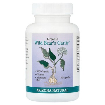 Arizona Natural, Organic Wild Bear´s Garlic，90 粒膠囊