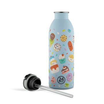 義大利 24Bottles 輕量吸嘴冷水瓶 探索系列 500ml (甜點派對) 輕量水瓶 兒童水壺