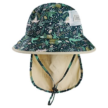 兒童防曬遮陽漁夫帽 F  花恐龍  均碼