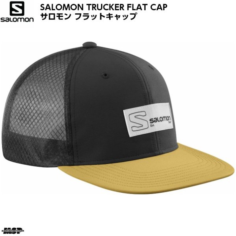 サロモン フラット キャップ ブラック SALOMON TRUCKER FLAT CAP