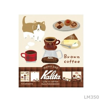 🌙【YXJ】文青便條本 咖啡甜點｜🇯🇵日本空運｜古川紙工｜便條本 記事 插畫 手繪  夜影小居