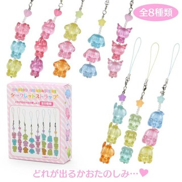小禮堂 【拆售】Sanrio 三麗鷗 樹脂造型手機吊飾 (Gummies系列) Kitty 美樂蒂 酷洛米