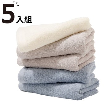 毛巾5件組 34×80 BLGY GT17 NITORI宜得利家居