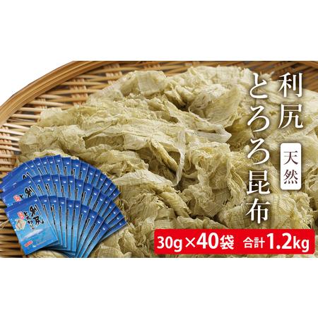 ふるさと納税 利尻 とろろ昆布 30g 40袋入 《利尻漁業協同組合》 北海道利尻富士町