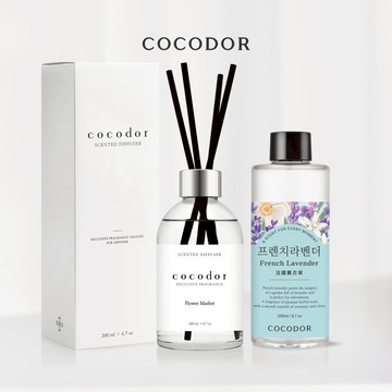 【COCODOR】White Label擴香瓶200ml+補充瓶200ml