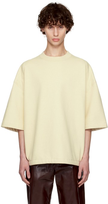 Jil Sander 黄色垫肩 T 恤
