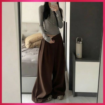 『ATC』早秋長褲慵懶風jzza爵士舞衛褲女2026年新款hiphop街舞寬鬆顯瘦拖地闊腿褲