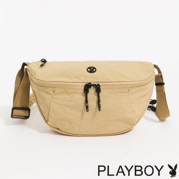 PLAYBOY - 小斜背包  Traveler系列 - 卡其色