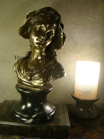 【EDEN】復古懷舊意大利歐式仿銅西洋人物雕像擺件-{意大利少女}1入